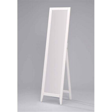 INROOM FURNITURE DESIGNS Mirror Stand White Finish MS-9054W